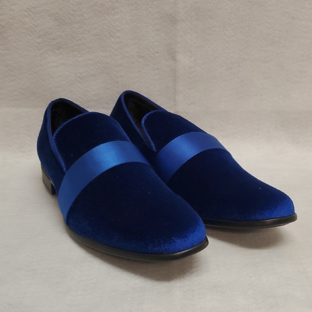 Amalfi Royal Blue Velvet Men's Loafers